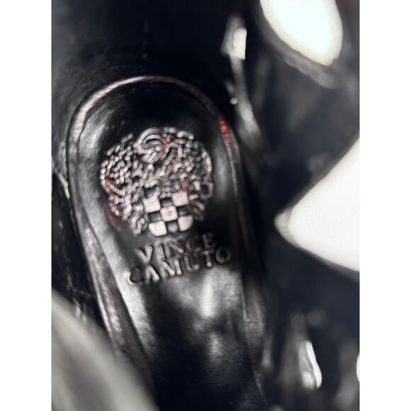 Vince Camuto Peera Black Leather Cutout Boho Southwestern Ankle Boots Women's 9 - Picture 7 of 8